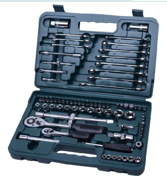 New tools 78 sets of sleeve tool kit car with the manual |