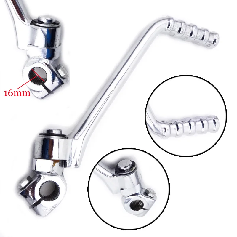 

1pcs 16mm Kick Starter Lever Start Pedal Easy To Install For Kawasaki KE KL KLX KX KDX KZ 125 175 200 For Motorcycle