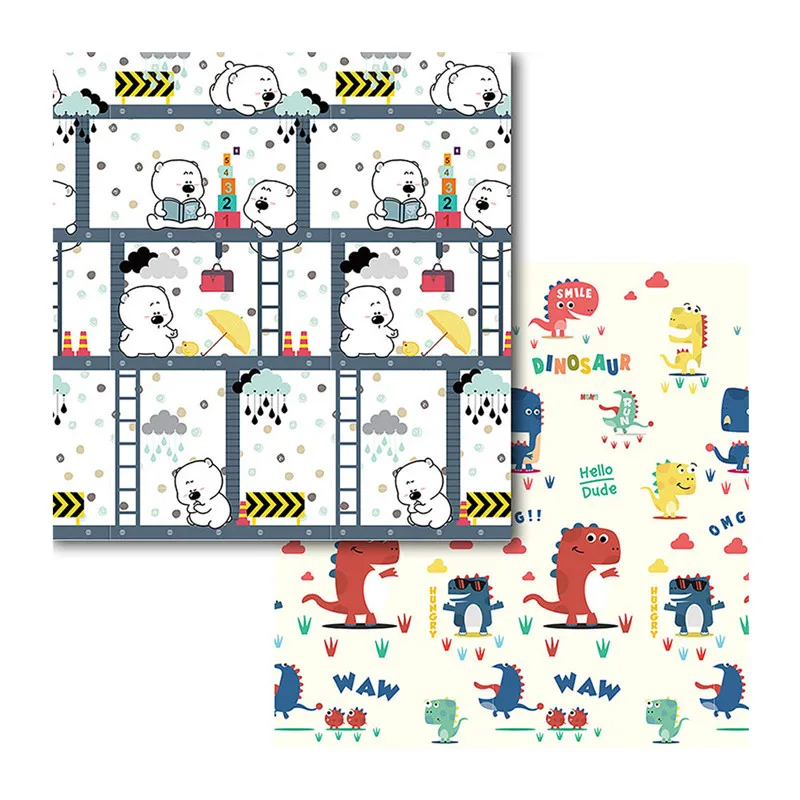 

Baby Play Mat 200*180*1CM Crawling Mat Double Surface Kids Carpet Rug Animal Developing Mat for Children Game Pad