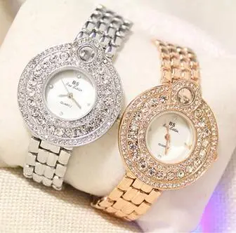 FA1194 Women Watche Luxury Crystal Bracelet Gemstone Wristwatch Dress Watches Women Ladies Gold Watch Fashion Female