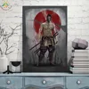 Wall Art Decor Posters and Prints Scroll Canvas Painting with Frame Japan Samurai Modern Art  Home Decor for Living Room ► Photo 3/6