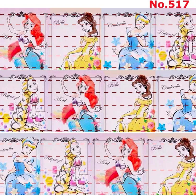 50 ярдов мультфильм лента японская красивая принцесса Grosgrain мультфильм лента, полиэфирная лента для поделок