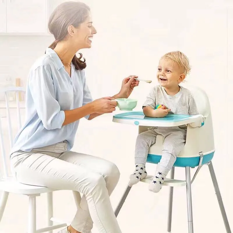 

Portable High Chair For Baby Foldable Baby Highchairs for Feedding Adjustable Booster Seat For Dinner Table
