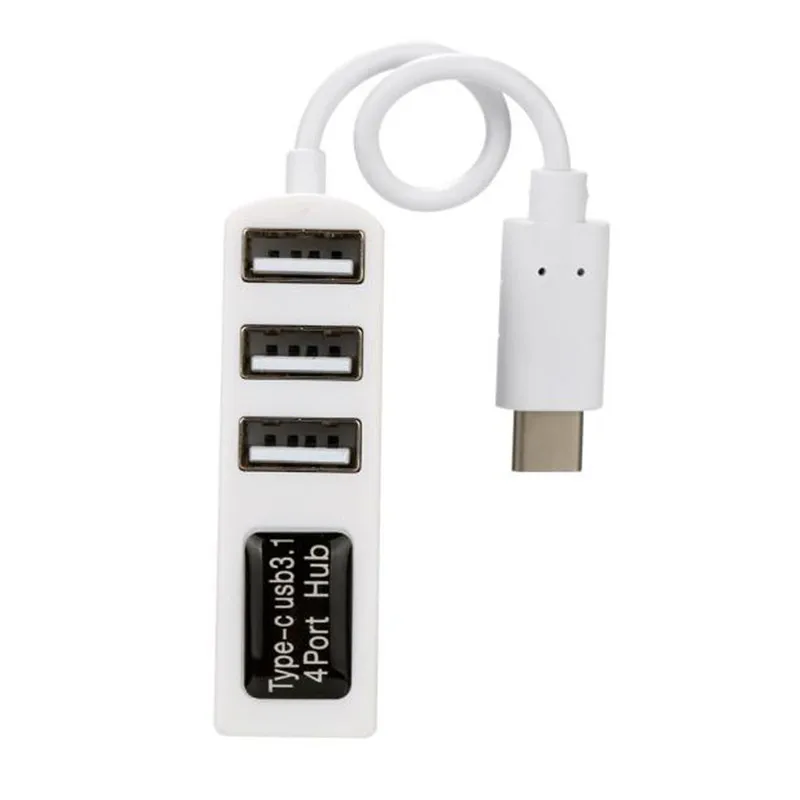 Ecosin2 usb-концентраторы Тип-C до 4-Порты и разъёмы USB 3,0 хаб USB 3,1 адаптер для MacBook Pro (2016) и Другое Тип-C Sup Порты и разъёмы ed устройств Nov5