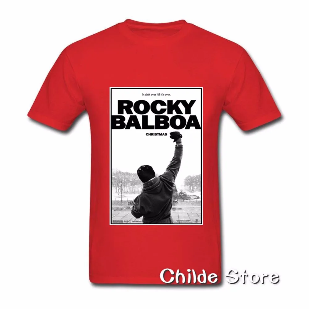 2018 On Sale Fashion Men ROCKY BALBOA Printed T Shirts Famous Movie