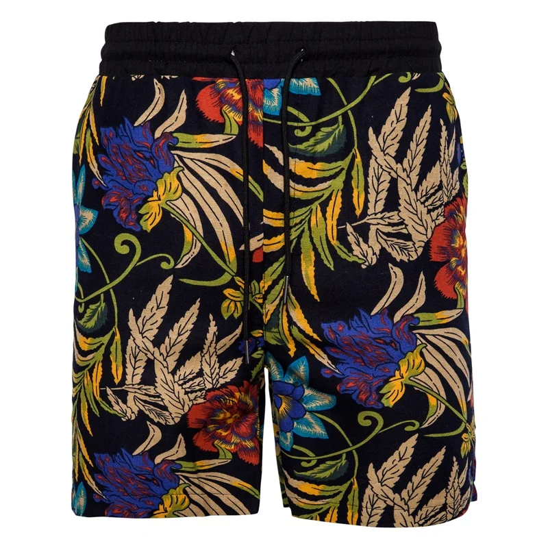 Men's new shorts casual shorts irregular pattern pants beach pants casual shorts loose casual men's