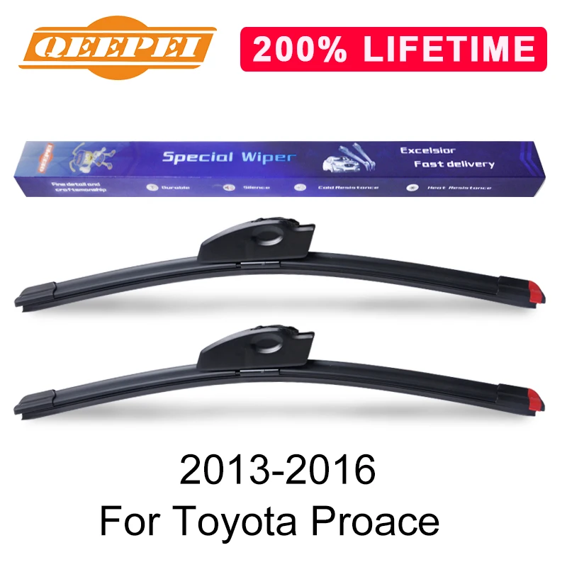 Qeepei Replace Wiper Blade For Toyota Proace 20132016 Silicone Rubber
