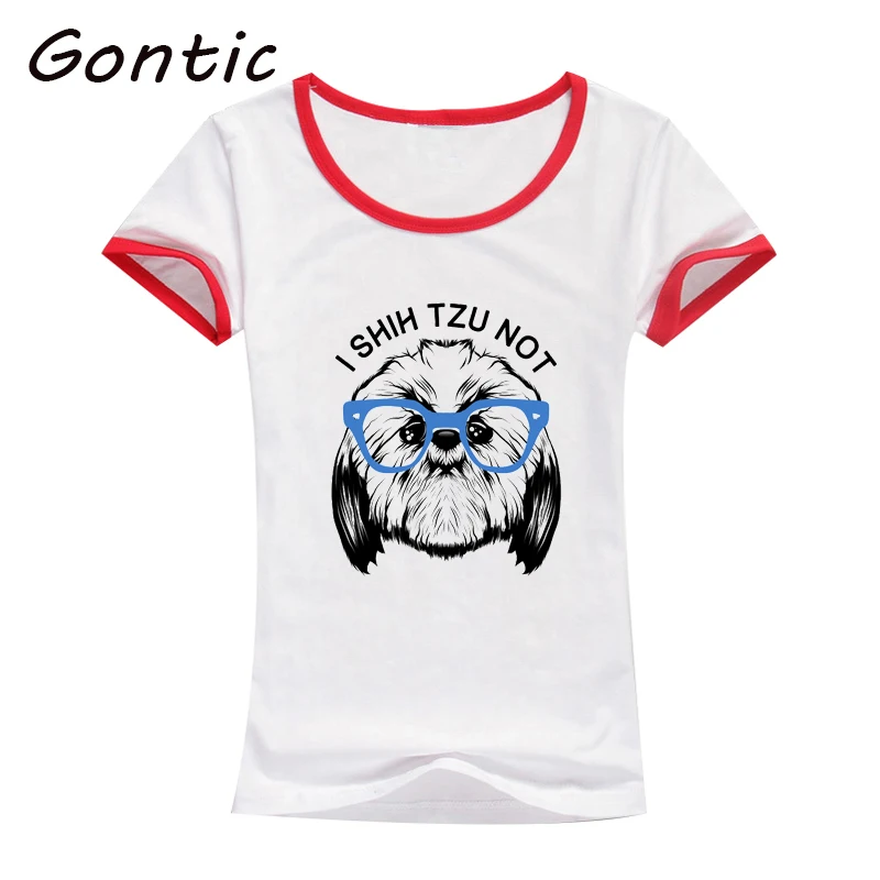 FARTZILLA Harajuku плюс размер Лето 2019 футболка Женская Новое поступление Мода I Shih Tzu не
