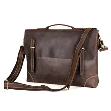 Nesitu высокое качество Винтаж натуральная кожа Для мужчин Crazy Horse кожаный портфель, плечевая сумка 14 ''сумка для ноутбука M7228
