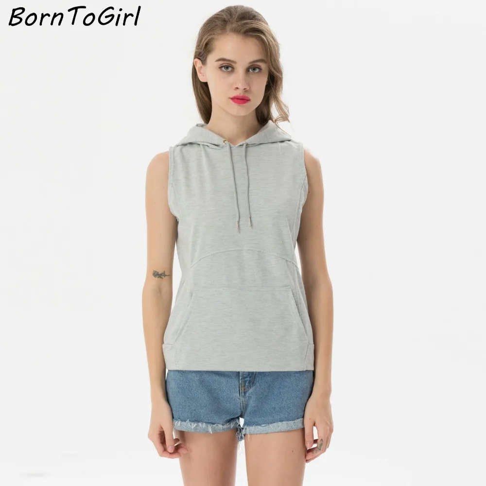 sleeveless summer hoodie