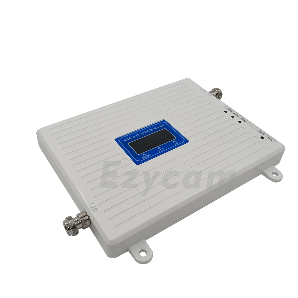 Cena 2G 3G 4G tri band wzmacniacz sygnału GSM 900 + DCS LTE 1800 + WCDMA UMTS 2100 wzmacniacz sygnału telefonii komórkowej 900 1800 2100 wzmacniacz sygnału