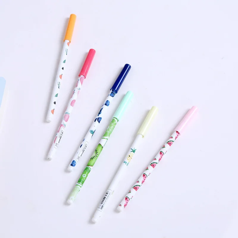 Coloffice Creative Stationery gel pen set with Bookmark Neutral pen Student Korea Small Cute Multifunction 0.5mm Black pen gifts