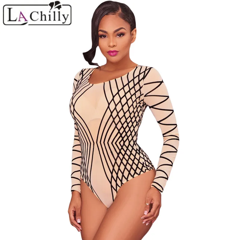 Nude-Mesh-Black-Stripes-Bodysuit-LC32163-18-25415