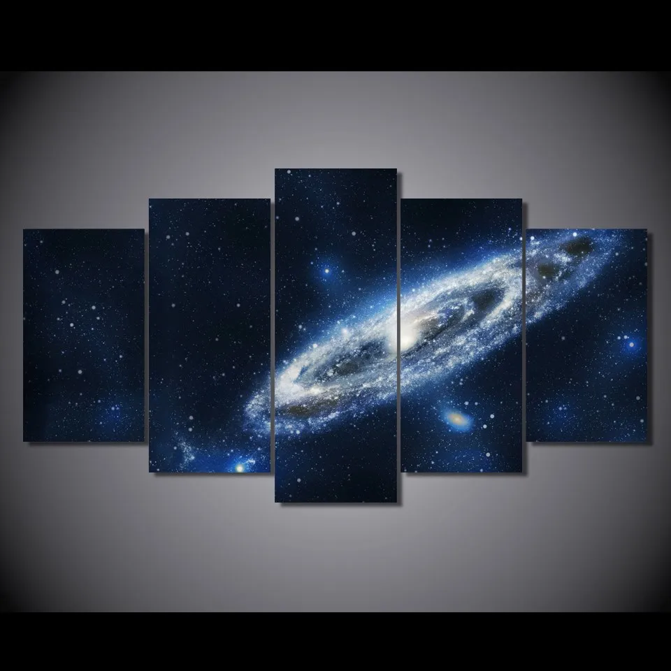 

Poster Modular Canvas Painting Decor For Living Room Artworks 5 Pieces Fantasy Universe Planet Pictures HD Prints Frame Wall Art
