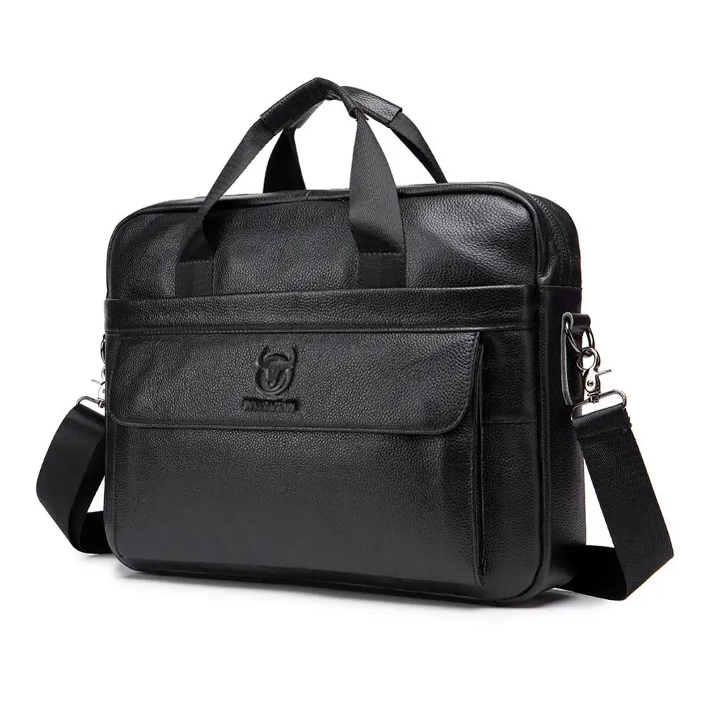 

Brand Cowhide Leather Briefcase Mens Genuine Leather Handbags Crossbody Bags Men's High Quality Luxury Business Messenger Bags
