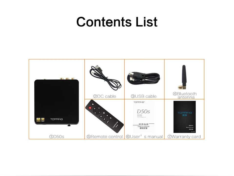 TOPPING D50s ES9038Q2M*2 DAC Bluetooth 5.0 LDAC DSD512 32Bit/768K Hi-Res Audio HIFI Decoder