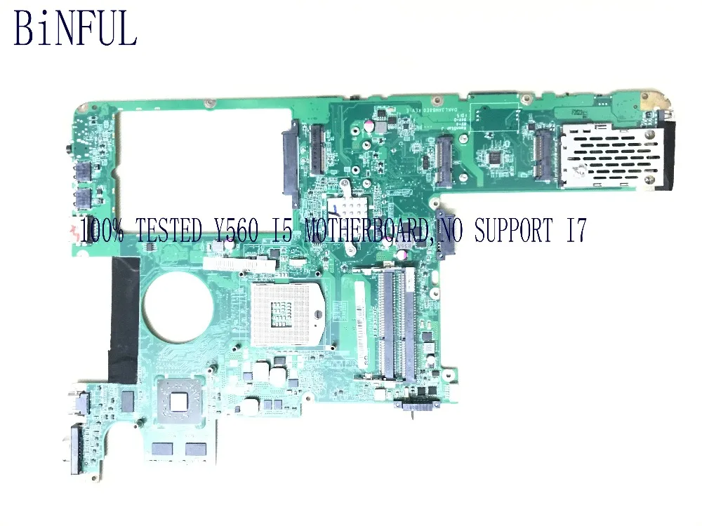 

FAST SHIPPING TESTED DAKL3AMB8E0 LAPTOP MOTHEBOARD FOR LENOVO Y560 NOTEBOOK SUPPORT CORE I7 I5 I3