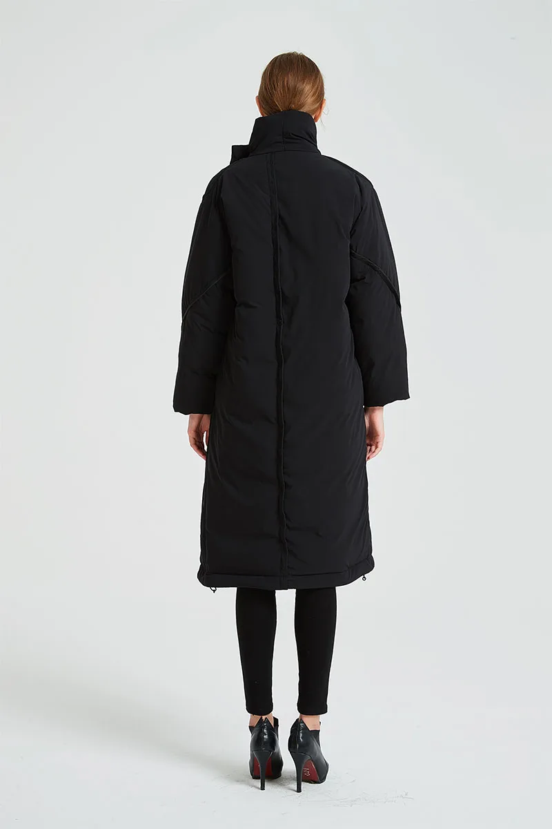 Survêtement Plus Bas Chaud Veste hiver femmes Couleur Doux Fly Bouclée Long Blanc Oblique Vers Haut Canard 2018 Noir Le Duvet Automne Manteau Gamme De qU1KpTg