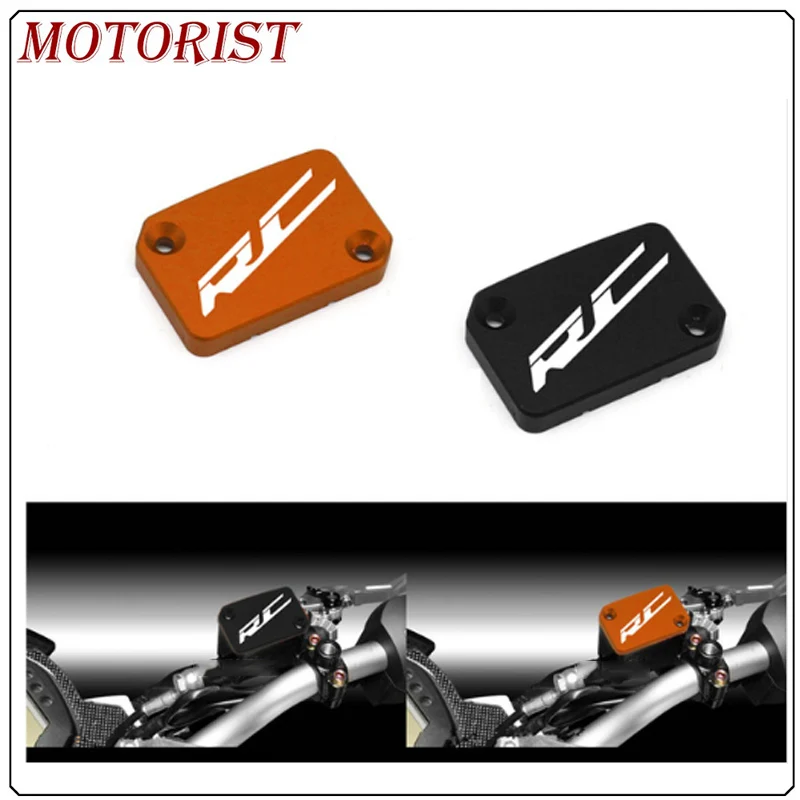 

FOR KTM RC 125 / RC 200 / RC 250 / RC 390 CNC Aluminum Motorcycle Brake Fluid Fuel Reservoir Tank Cap Cover