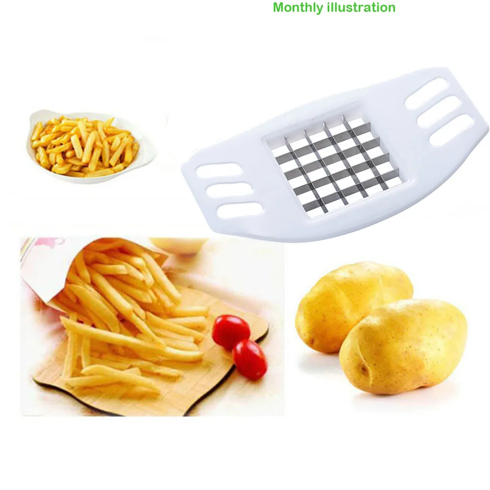 

New French Fry Potato Chip Cut Cutter Vegetable Fruit Slicer Chopper Chipper Blade Cutters Cooking Tools Accessories F4