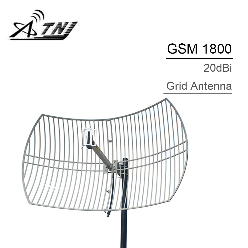 

20dBi High Gain External Grid Antenna 1710-1880mhz Work For AWS 1700 DCS/LTE 1800 Mobile Phone Signal Booster N female Connector