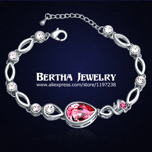 

High Quality Bracelet Pulseras Decorations Genuine Crystals from Swarovski Bijoux Charm Jewelry bracelets for women