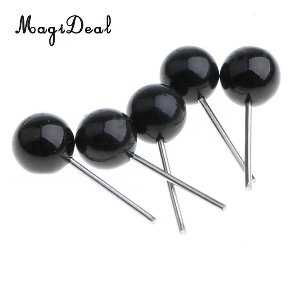 200 Pieces of Black Plastic Glass Eyes Kits For Needle Felting Bear Puppet Dolls Making 4mm & 5mm