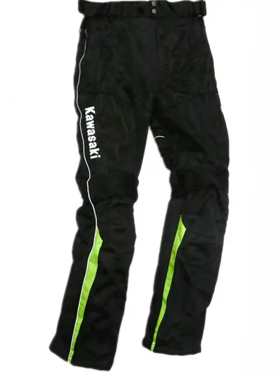 

Free Shipping Winter motorcycle riding pants MOTOGP Kawasaki Team Pants Motocross Off-Road Racing Trousers With Protector