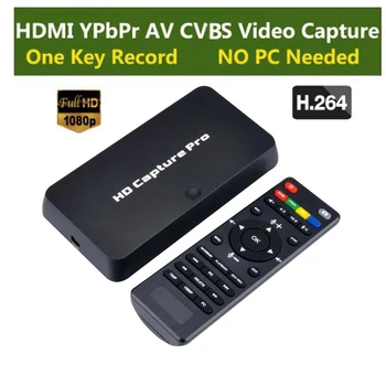 

HD Game Video Capture 1080P HDMI YPBPR Playback Recorder For XBOX One/360 PS3 /PS4 with One Click No PC Enquired No Any Set-up