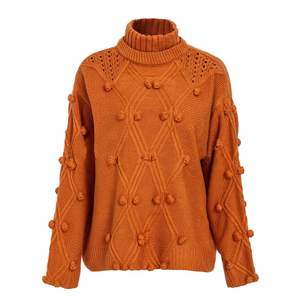 NORA TWIPS Turtleneck Sweater Women Pullover Hollow Out Knitted Sweaters 2018 Autumn Winter Fashion Long Sleeve Casual Jumpers | Женская