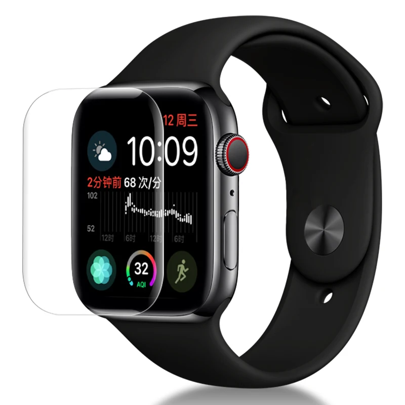 Защитная пленка для экрана с полным покрытием для iWatch 4 40 мм 44 мм Гидрогелевая Защитная пленка для Apple Watch 3 2 5 38 мм 42 мм(не стекло
