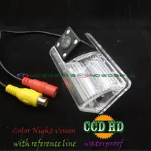 Alambre sin hilos del coche CCD cámara de visión trasera Con 4 LED HD de La Cámara Para Toyota Avensis 2006-2008