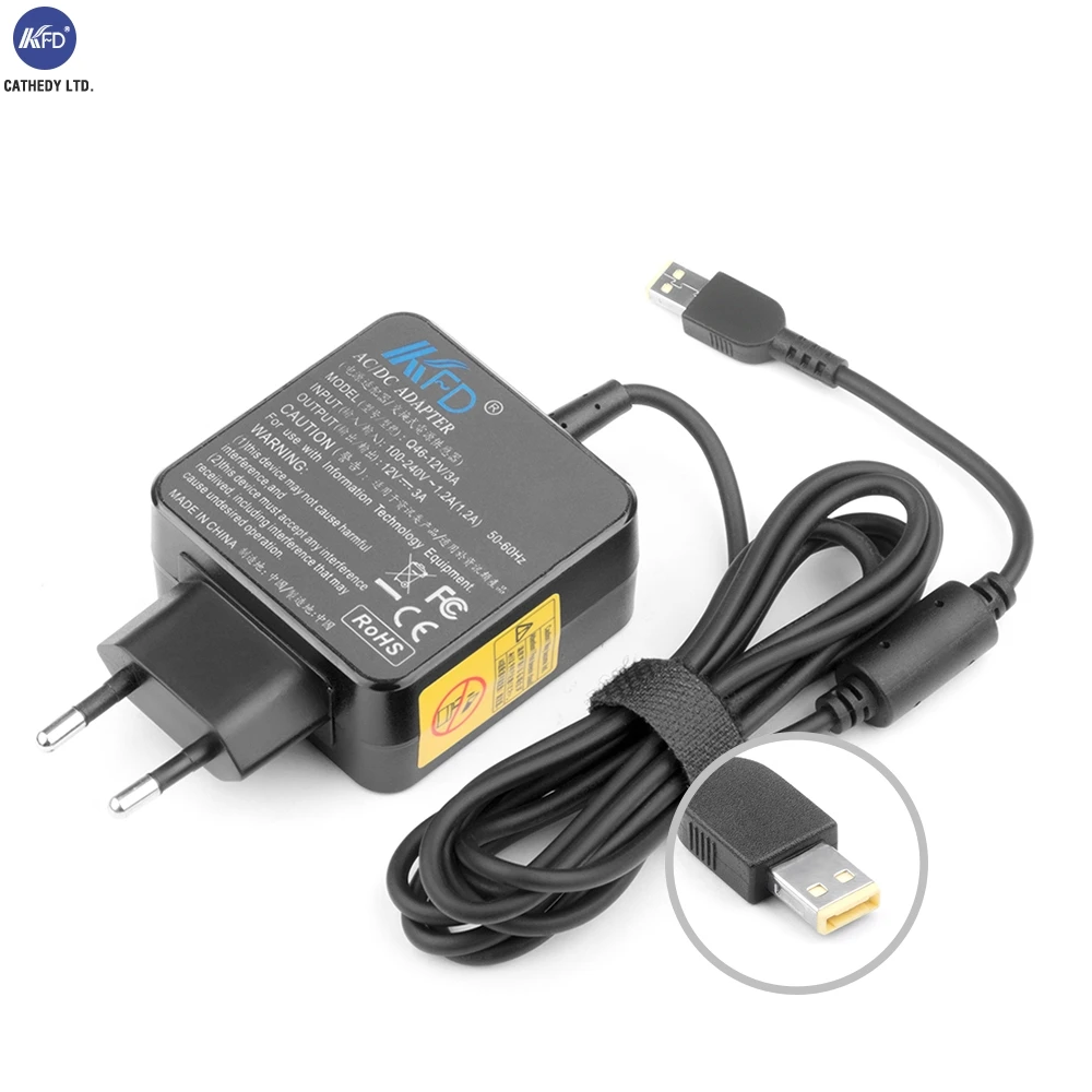 KFD 12V 3A Charger for For Lenovo ThinkPad Tablet 10,ThinkPad Helix 2