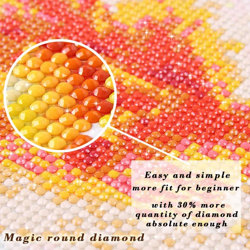 Laojieyuan сова "сделай сам" с украшением в виде кристаллов Полный 5D пластиковые алмазная вышивка крестиком на рисунке, Набор Nail art 3 dmosaic, со стразами, квадратный каблук - Цвет: Magic round diamond