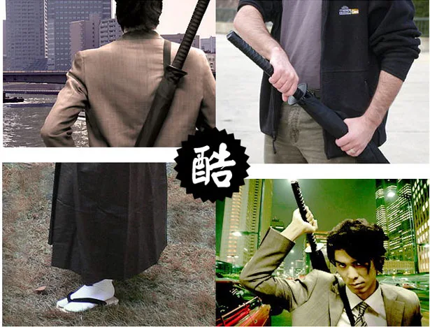 S2717 аниме отбеливатель KYOUKA SUIGETSU AIZEN зонт самурайский меч uke W/ BAG 39 5"|umbrella