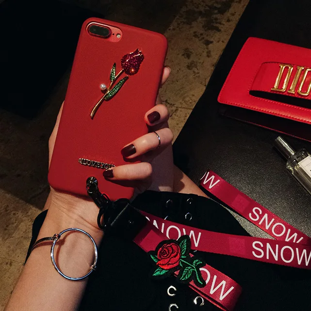 Aoweziic новый европейский бренд tide rose cortex мягкий чехол для iPhone7 6s 8Plus X XR XS MAX телефона