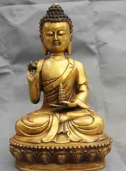 004480 Тибет Буддизм Медь Бронза Gild Шакьямуни Татхагата Ступа Бог Статуя Будды