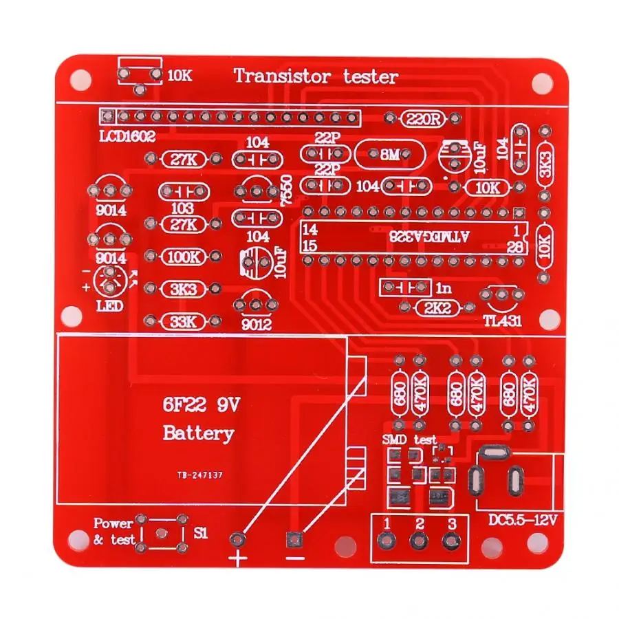 NPN PNP Mosfet DIY комплект емкость ESR транзистор индуктивности LC резистор метр тестер M168 высокое качество аксессуары