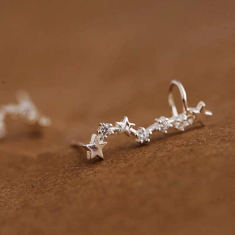 925 пробы Серьги гвоздики sv star женские серьги в Корейском стиле подарок|earrings
