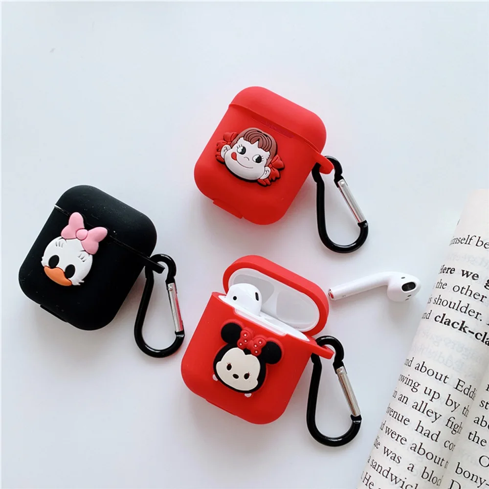 

Soft Silicone Case For Apple Airpods Case Bluetooth Wireless Earphone Case Headphone Protective Skin Cover Cartoon Cute Bag