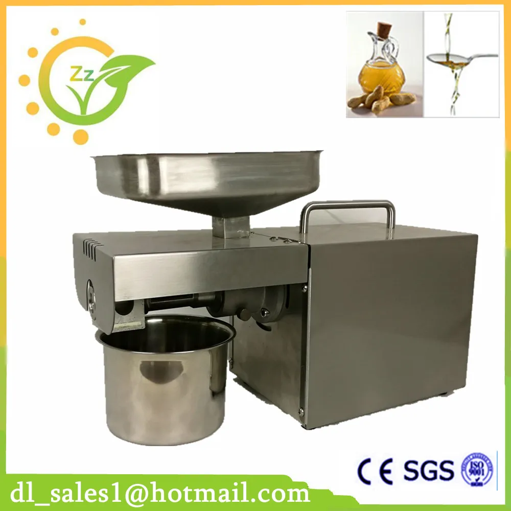 Mini Stainless Steel Oil Press Machine Nut Seed Automatic Stainless All Steel Pressure High Oil