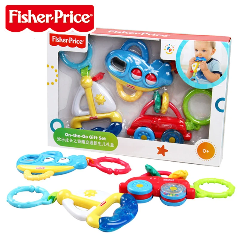 

Original Fisher-Price Baby Newborn Toys Plane Car & Boats Gift Set Suit For 0-18 Months Baby Toys Educational Toys For Baby