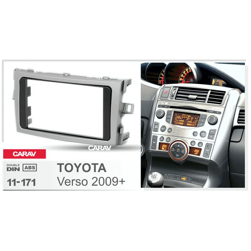 

CARAV 11-171 Top Quality Radio Fascia for TOYOTA Verso 2009+ Stereo Fascia Dash CD Trim Installation Kit