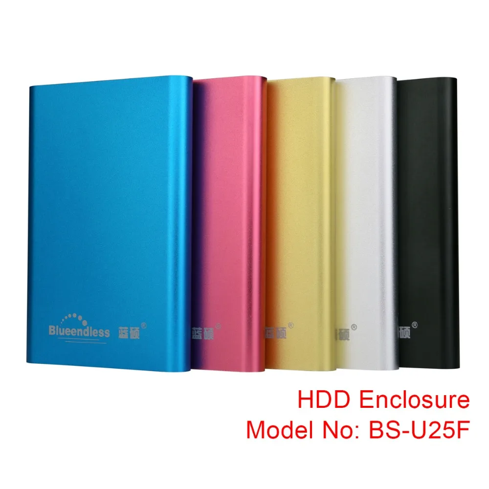 Алюминиевый корпус для жесткого диска USB 3 0 SSD Caddy 2 5 дюймов защитный чехол 1 ТБ