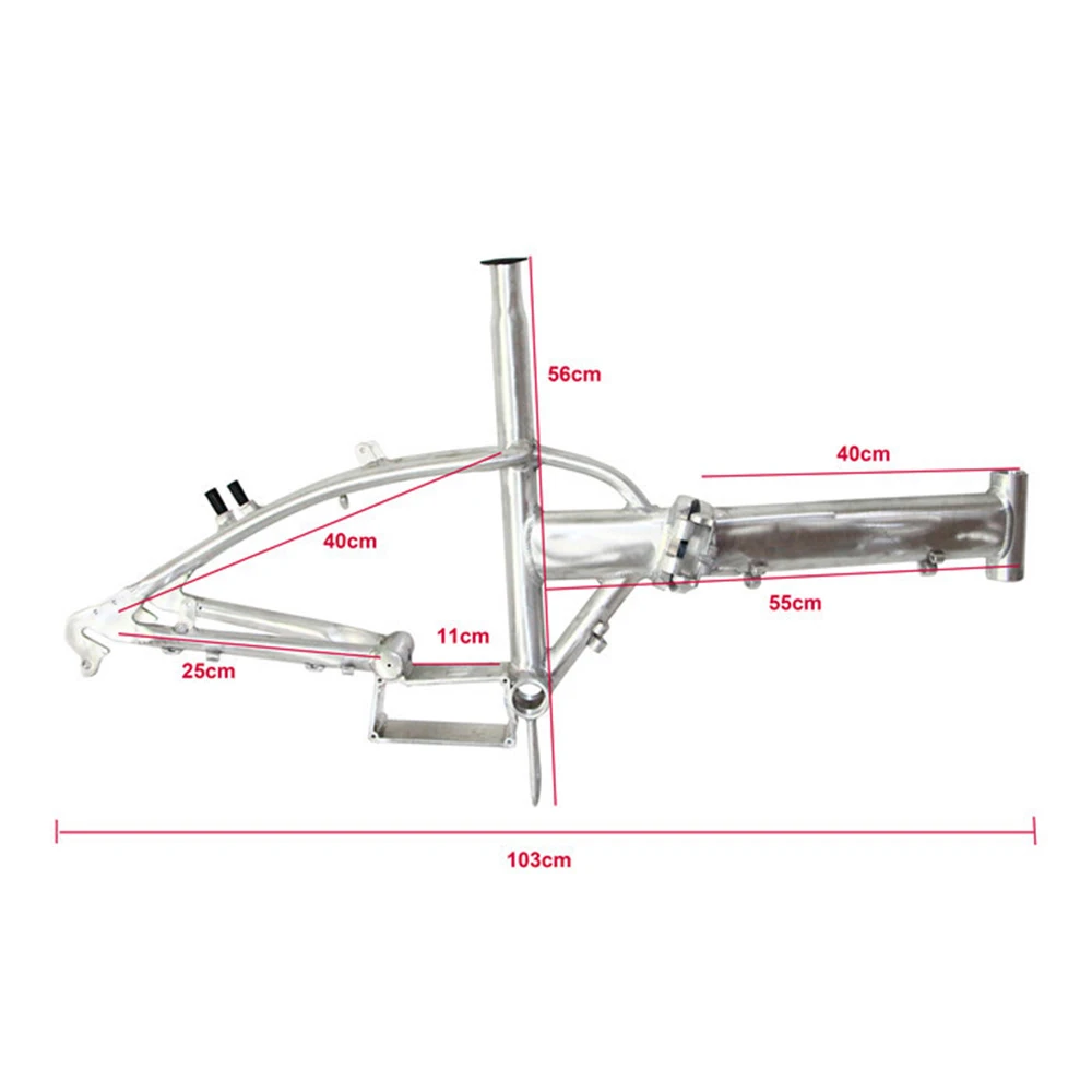 20 дюймов алюминиевый сплав складная рама электрического велосипеда/велосипедная Рама различные цвета выбор