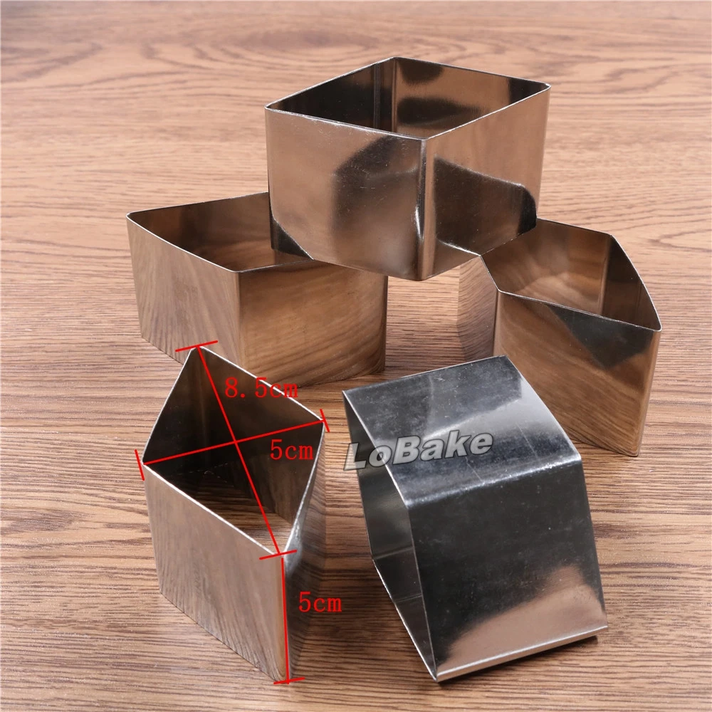 5 шт./лот) 2,5 дюймов 8,5*5* H.5cm ромб lozenge из нержавеющей стали Форма для Мусса форма для Тирамису печенья резак инструменты для выпечки «сделай сам»