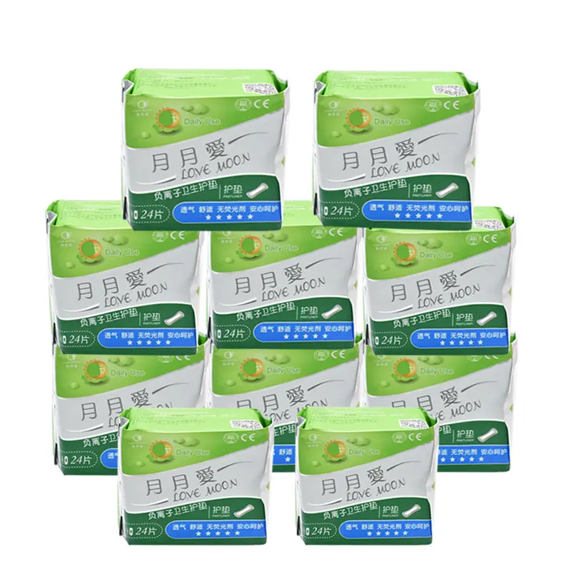 

10Pack Sanitary Towels Feminine Hygiene Product Anion Pads Bamboo charcoal Anion Sanitary Napkin Organic Cotton menstrual pads