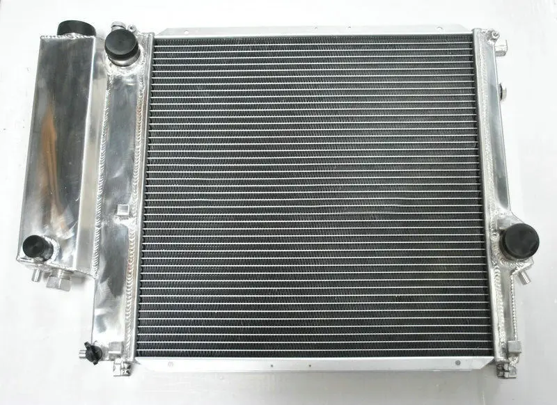 Алюминий радиатора для 1987-2000 BMW E30 E36 Z3 3 серии 318i 318iS 318Ti 318iC M44 M42 1.8L 1.9L ручной вентилятор комплект 92 95 96 98 99
