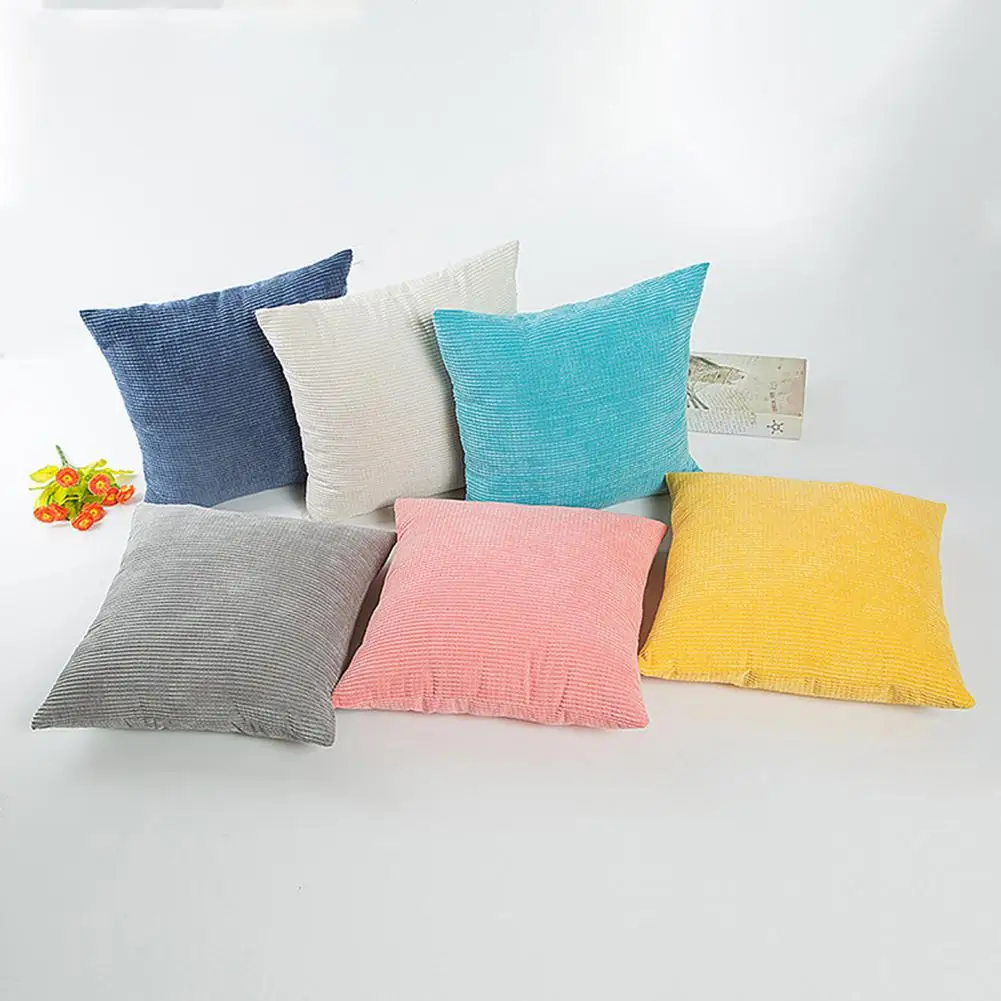 

Solid color simple pillowcase without core corn material wild pillowcase home textiles