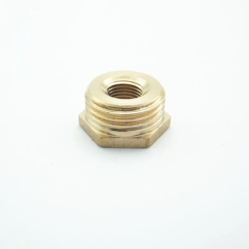 Adattatore Esagonale In Ottone 1/4" NPT Maschio A 1/8" NPT Femmina - Riduttore Per Tubi